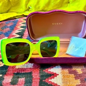 Authentic Gucci Neon Sunglasses